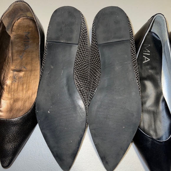 Share MIA Pointed Toe Stylish Flats Genuine Leather for Women Size 9.5/10 SET - Picture 15 of 16